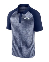 FANATICS Branded College Navy Seattle Seahawks Line Up Shadow Stripe Raglan Polo At Nordstrom