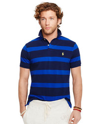 Polo Ralph Lauren Custom Fit Striped Mesh Polo Shirt