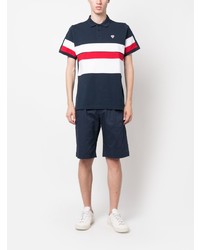 Rossignol Logo Print Striped Polo Shirt