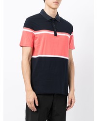 Michael Kors Michl Kors Colour Block Striped Polo Shirt