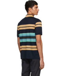 Paul Smith Navy Striped Polo Shirt