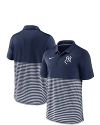 Nike Navygray New York Yankees Home Plate Striped Polo