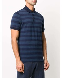 Brunello Cucinelli Stripe Short Sleeved Polo Shirt