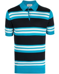 John Smedley Striped Cotton Polo Shirt