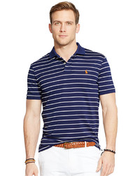 Polo Ralph Lauren Striped Performance Mesh Polo Shirt, $95 | Macy's |  Lookastic