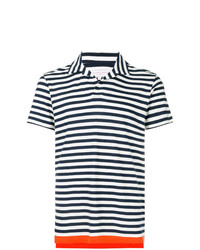 Orlebar Brown Striped Print Polo Shirt