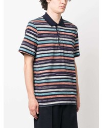Missoni Striped Slub Polo Shirt