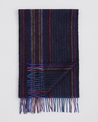 Paul Smith College Stripe Wool Scarf