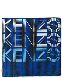 Kenzo Striped Logo Scarf