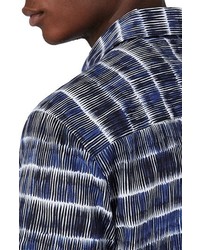 Topman Batik Stripe Shirt