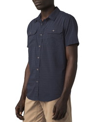 Prana Cayman Stripe Short Sleeve Button Up Shirt