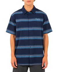 Hurley Miles Stretch Cotton Short Sleeve Button Up Shirt