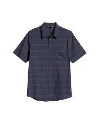 TravisMathew Tropez Stripe Short Sleeve Button Up Shirt