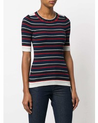 Sonia Rykiel Slim Striped Shortsleeved Jumper