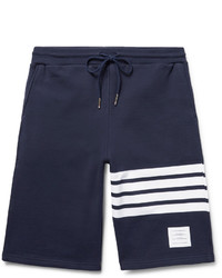 Thom Browne Striped Loopback Cotton Jersey Shorts
