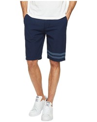 7 For All Mankind The Chino Shorts In Dark Chambray Stripe Shorts