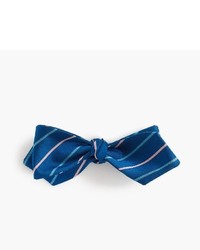 J.Crew Silk Bow Tie In Vintage Navy Stripe