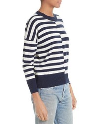 Equipment Melanie Stripe Cotton Silk Sweater