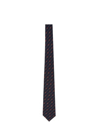Gucci Blue Silk Gg Tie