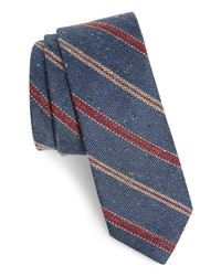 The Tie Bar Cargo Stripe Silk Tie