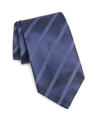 David Donahue Jacquard Stripe Silk Tie