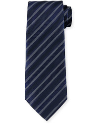 Armani Collezioni Multi Striped Silk Tie Light Blue