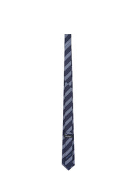 Salvatore Ferragamo Navy Striped Tie