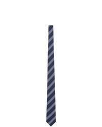 Salvatore Ferragamo Navy Striped Tie