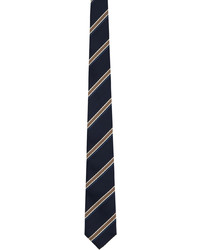 Brunello Cucinelli Navy Striped Tie