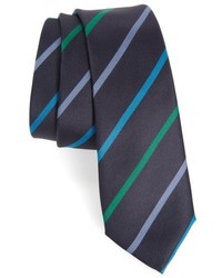 Paul Smith Stripe Silk Skinny Tie
