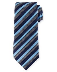 Ermenegildo Zegna Three Stripe Silk Tie