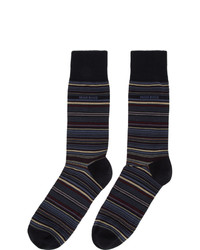 BOSS Blue Multi Stripe Socks