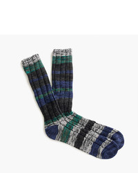 J.Crew Marled Cotton Striped Socks
