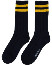 Undercover Navy Striped Socks