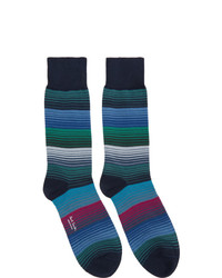 Paul Smith Navy Striped Socks