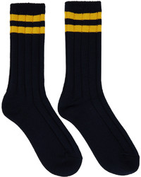 Undercover Navy Striped Socks
