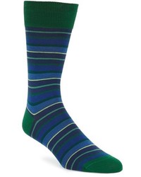 Bugatchi Pop Stripe Mercerized Cotton Socks