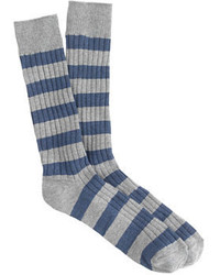 J.Crew Ribbed Striped Socks