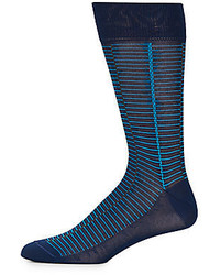 Saks Fifth Avenue Striped Mercerized Cotton Socks