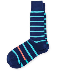 Paul Smith Simple Neon Striped Socks