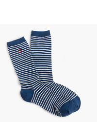 J.Crew Striped Trouser Socks With Critters