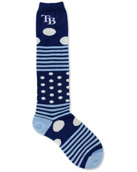 For Bare Feet Tampa Bay Rays Dots And Stripes 538 Socks