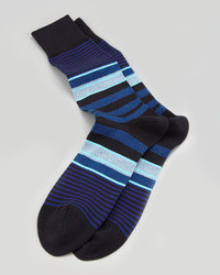 Paul Smith Twisted Stripe Socks Navy