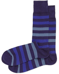 Paul Smith Two Tone Stripe Socks Navy