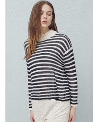 Mango Outlet Stripe Pattern Sweater