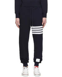 Thom Browne Navy Striped Band Lounge Pants