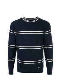 Navy Horizontal Striped Sweatshirt