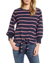 Navy Horizontal Striped Sweatshirt