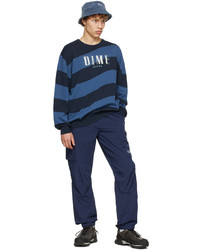 Dime Navy Blue Wave Sweater