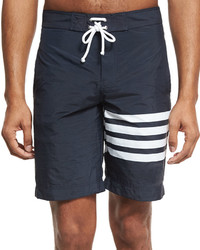 Thom Browne 4 Bar Striped Board Shorts